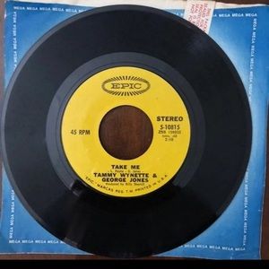George Jones and Tammy Wynette 45 vinyl